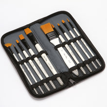 Load image into Gallery viewer, 10 Nylon Wool Watercolor Brushes With Brush Cloth Bag Set
