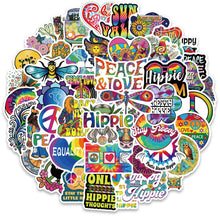 Load image into Gallery viewer, 50 Cartoon Hippie Hippie Stickers Personalized Decoration Line

