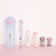 Load image into Gallery viewer, Student Supplies Correction Tape Mini Cat's Claw Pen Case Stationery Set

