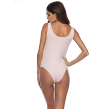 Load image into Gallery viewer, V-Neck Sleeveless Pit Strip Bodysuit
