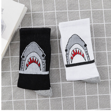 Load image into Gallery viewer, White autumn and winter tube tide socks European and American fashion personality female socks
