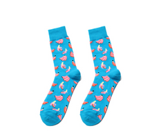 Load image into Gallery viewer, Men's and women's high-length flower long socks
