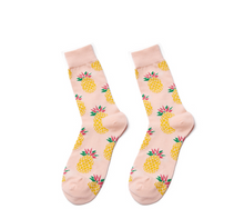 Load image into Gallery viewer, Men's and women's high-length flower long socks
