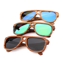 Load image into Gallery viewer, Custom logo Wooden Frame Sunglasses Unisex
