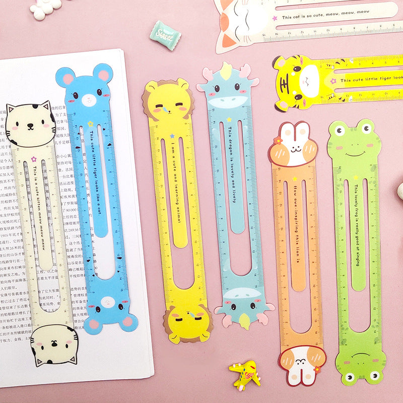 Load image into Gallery viewer, Japanese And Korean Creative Zodiac Magnetic Ruler Cartoon