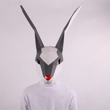 Load image into Gallery viewer, Snow Rabbit Cute Headgear Diversified Creative Mask DIY
