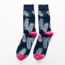 Load image into Gallery viewer, Crane flamingo cotton tube men's socks
