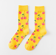Load image into Gallery viewer, Happy tube socks fruit banana men's and women's socks
