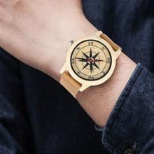 Load image into Gallery viewer, Premium Natural Wood Compass Watch
