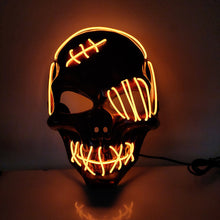 Load image into Gallery viewer, Scar One-eyed Pirate Mask Bloody Horror Cold Light Halloween Mask Led Glowing Mask

