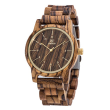Load image into Gallery viewer, Wooden quartz watch
