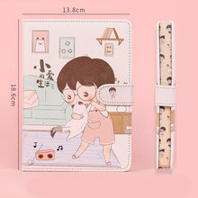Load image into Gallery viewer, Fruit Print Notebook Planner Magnetic Buckle PU NoteBook Yearly Agenda Color Illustration Daily Plan Kawaii Stationery

