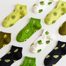 Load image into Gallery viewer, Avocado Japanese Fruit Breathable Cotton Socks
