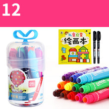 Load image into Gallery viewer, Deli kindergarten watercolor pen set for children thick head color pen graffiti painting
