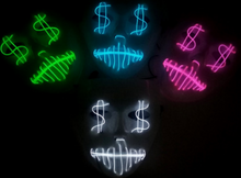 Load image into Gallery viewer, LED US dollar party mask
