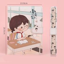 Load image into Gallery viewer, Fruit Print Notebook Planner Magnetic Buckle PU NoteBook Yearly Agenda Color Illustration Daily Plan Kawaii Stationery
