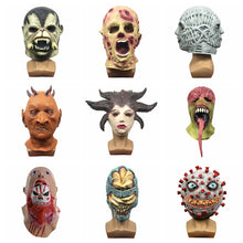 Load image into Gallery viewer, Halloween Party Masquerade Scary Latex Hood Mask

