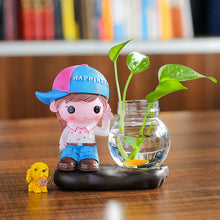 Load image into Gallery viewer, Vase Living Room Flower Arrangement Ornaments Transparent Glassware
