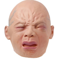 Load image into Gallery viewer, Smiling Crying Baby Mask Halloween Party Latex Face
