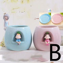 Load image into Gallery viewer, Cartoon Ceramic Flower Pot Small Animal Character
