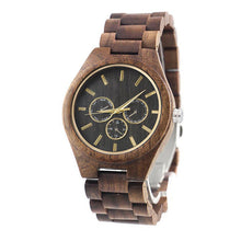 Load image into Gallery viewer, Fashion simple watch All wood walnut quartz watch
