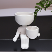 Load image into Gallery viewer, Humanoid ceramic flower pot
