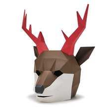 Load image into Gallery viewer, Christmas Supplies Creative Mask Novelty DIY Paper Headgear Headdress

