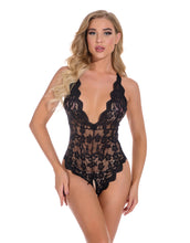 Load image into Gallery viewer, European And American Lace Perspective Backless Jumpsuit
