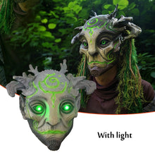 Load image into Gallery viewer, Halloween Glowing Mask Forest Elf Old Man Latex Mask Realistic Full Head Masks Headgear Masquerade Adult Cosplay Party Props
