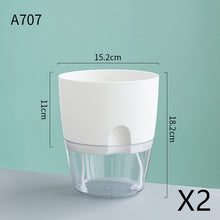 Load image into Gallery viewer, Automatic Water-Absorbing Flower Pot Plastic Resin Transparent Flower Pot

