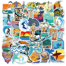 Load image into Gallery viewer, 50 Summer Beach Surfing Graffiti Stickers
