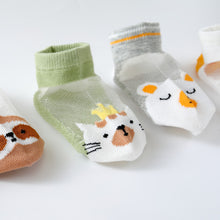 Load image into Gallery viewer, 5 Pairs Of Children Socks-Cute Animals
