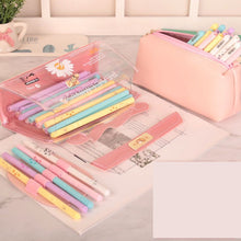 Load image into Gallery viewer, Small Daisy Transparent Pencil Case Stationery Box
