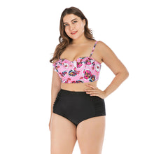 Load image into Gallery viewer, Plus Size High Waist Bikini Swimsuit
