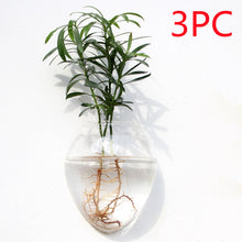 Load image into Gallery viewer, Fashion Wall Hanging Glass Flower Vase Terrarium Wall Fish Tank Aquarium Container Flower Planter Pots Home Garden Decoration

