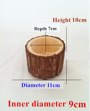 Load image into Gallery viewer, Creative Desktop Wooden Crafts Solid Wood Flower Pot

