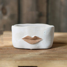 Load image into Gallery viewer, Creative Big Lips Cement Flower Pot Abstract Art
