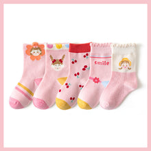 Load image into Gallery viewer, Lace Mid-tube Cotton Warm Casual Children Sports Socks
