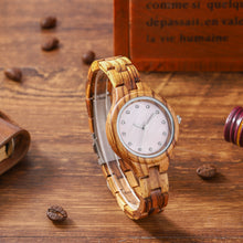 Load image into Gallery viewer, Fashion Sandalwood Watch All Wood Strap Japanese Quartz Movement Wooden Watch
