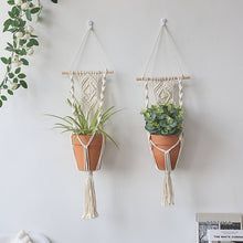 Load image into Gallery viewer, Gardening And Greening Flower Pot Cotton Rope Hanging Net Bag
