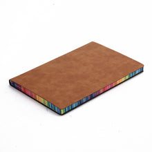 Load image into Gallery viewer, Colorful Rainbow Side A5 Leather Cover Notebook
