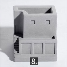 Load image into Gallery viewer, Cement Building Micro Landscape Office Living Room Dining Tabletop

