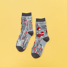 Load image into Gallery viewer, Personality Contrast Color Graffiti Women's Tube Socks Street Style Fashion Cotton Socks
