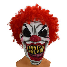 Load image into Gallery viewer, Halloween Redhead Big Mouth Clown Latex Mask
