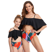 Load image into Gallery viewer, Swimsuit Printed High-waist Bikini Parent-child Swimwear
