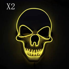 Load image into Gallery viewer, Skull LED Glowing Halloween Mask
