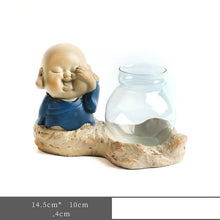 Load image into Gallery viewer, Glass Transparent Water Cultivation Green Dish Ware Flower Pot
