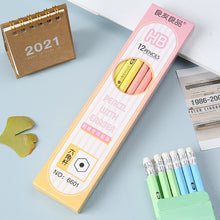 Load image into Gallery viewer, Hexagonal Rod Log Pencil With Leather Eraser
