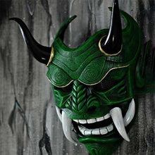 Load image into Gallery viewer, Halloween Latex Red Face Mask With Fangs
