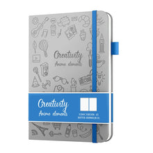 Load image into Gallery viewer, Dot Matrix Horizontal Line Inside Two-color Ribbon Notebook
